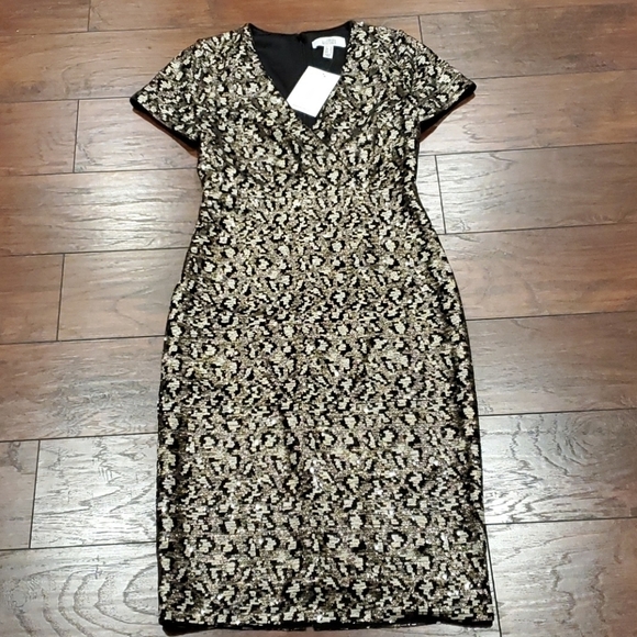 NWT Badgley Mischka Sequin evening luxury dress - Picture 2 of 11